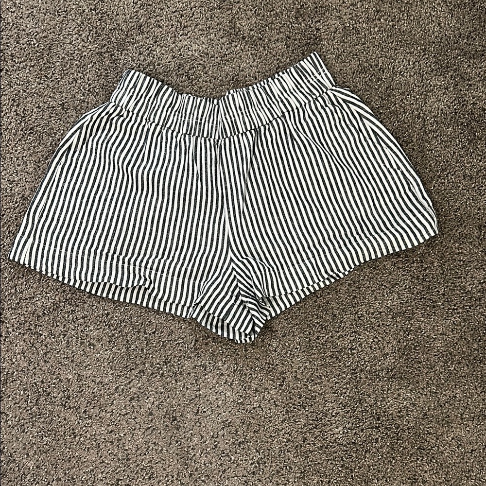 A New Day High Waist White and Gray Shorts